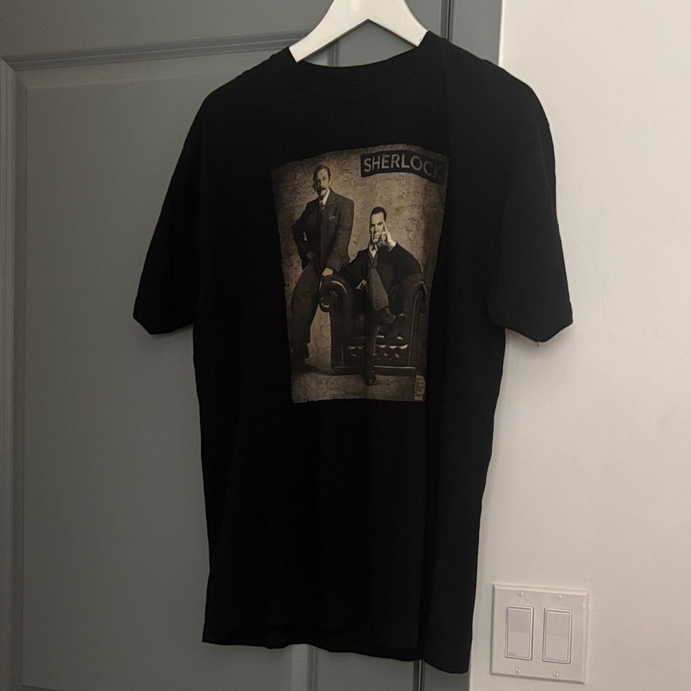 BBC Sherlock Black Graphic T-Shirt